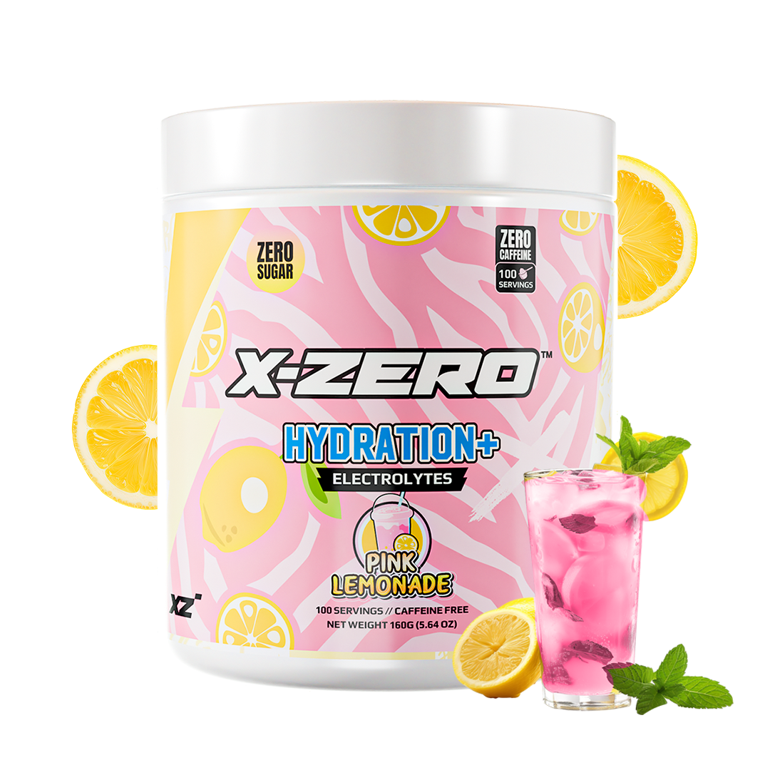X-Zero Hydration Pink Lemonade (160g / 100 Servings) – X-Zero