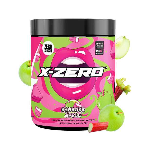 X-Zero Rhubarb Apple (160g / 100 Servings)