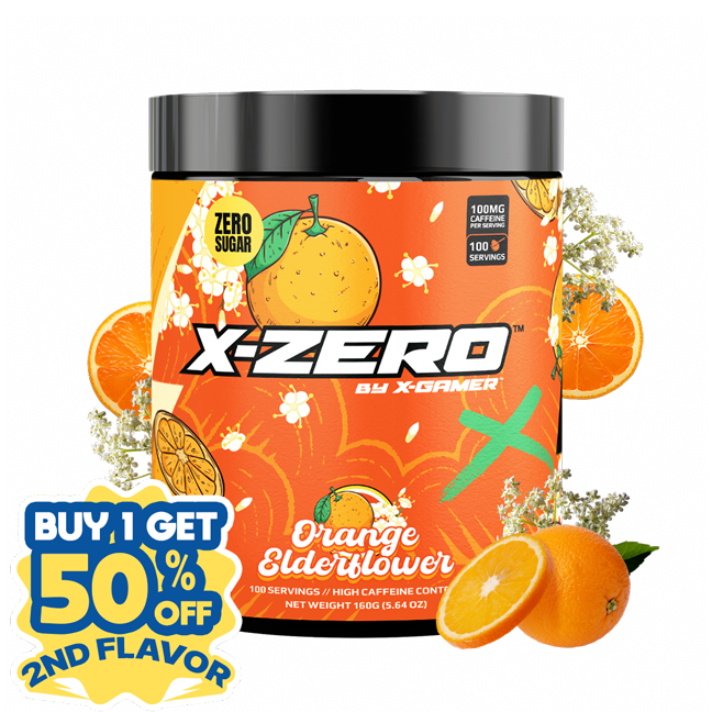 X-Zero Orange Elderflower (160g / 100 Servings)