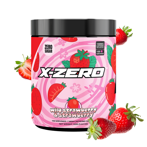 X-Zero Wild Strawberry & Strawberry (160g / 100 Servings) – X-Zero