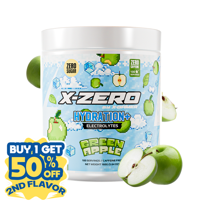 X-Zero Hydration Green Apple (160g / 100 Servings)