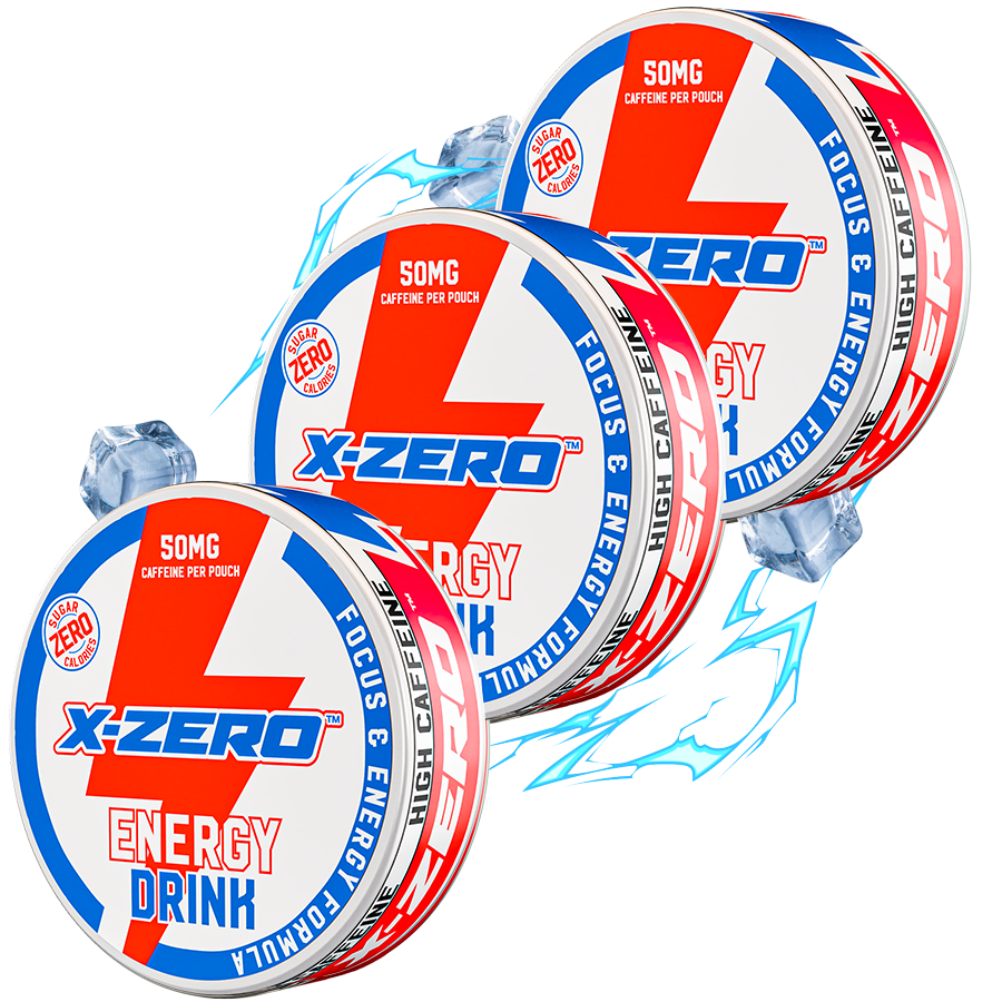 Energy Drink Energy Pouches (3 Pack / 60 Pouches)
