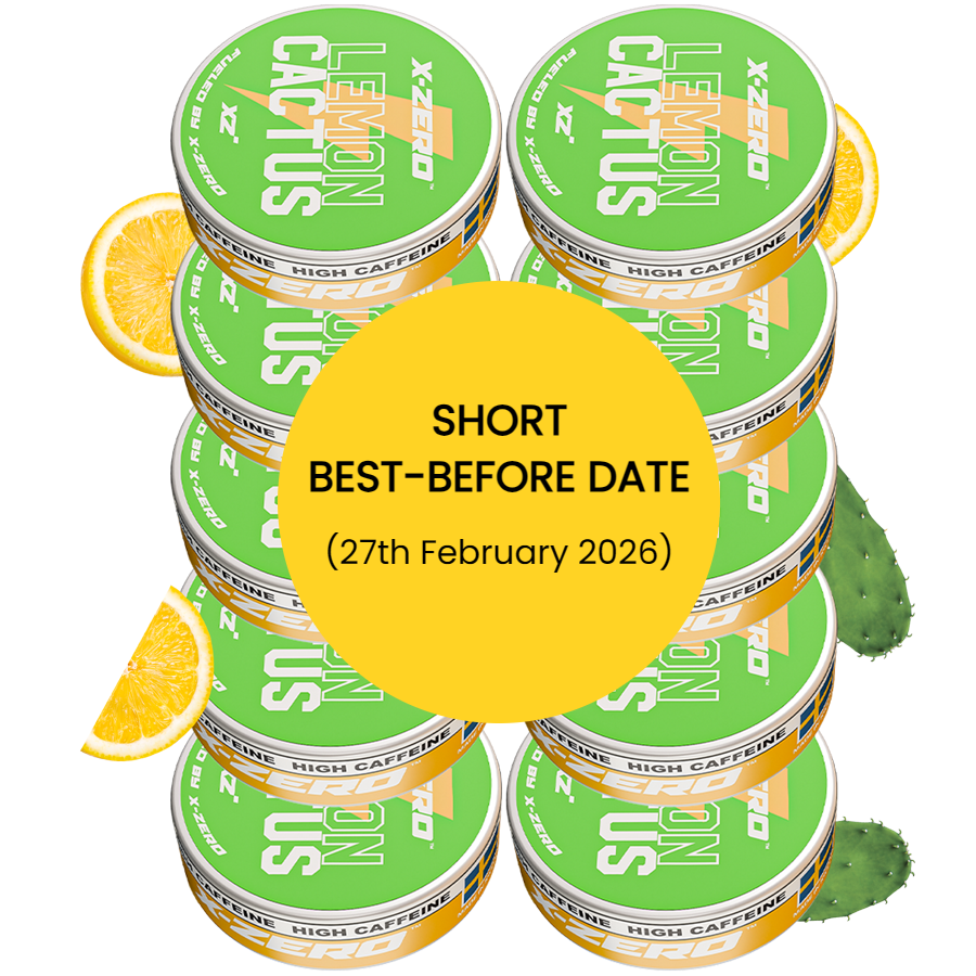 Lemon Cactus Energy Pouches - Best Before 27th (10 Pack/200 Pouches)