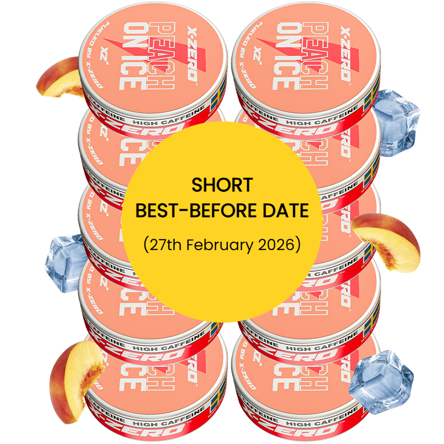 Peach on Ice Energy Pouches - Best Before 27th (10 Pack/200 Pouches)