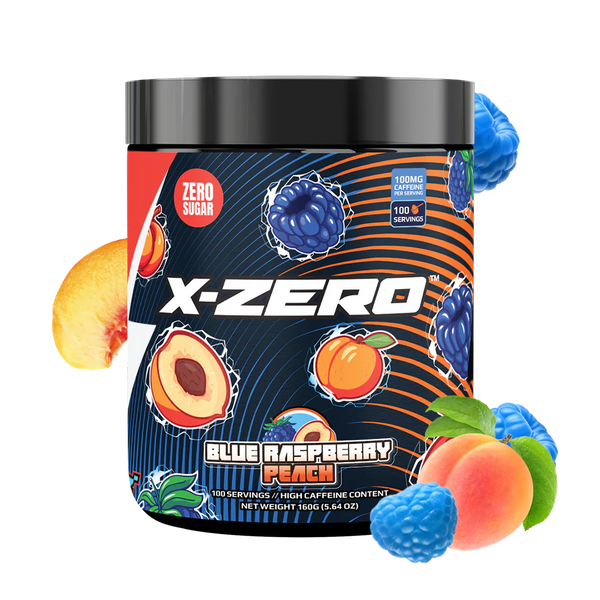 X-Zero Blue Raspberry Peach (160g / 100 Servings)